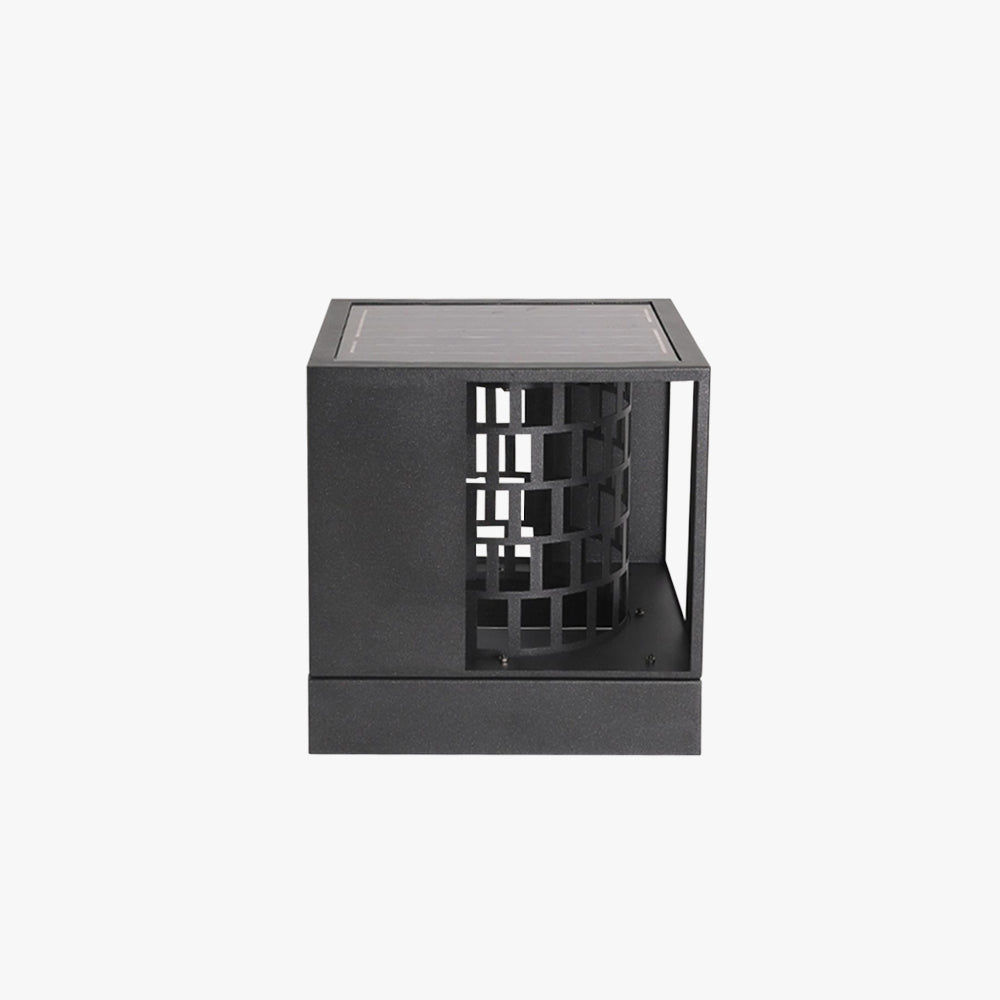 Ray Modern Pattern Metal Acrylic Outdoor Table Lamps, Black - Neutral Decor