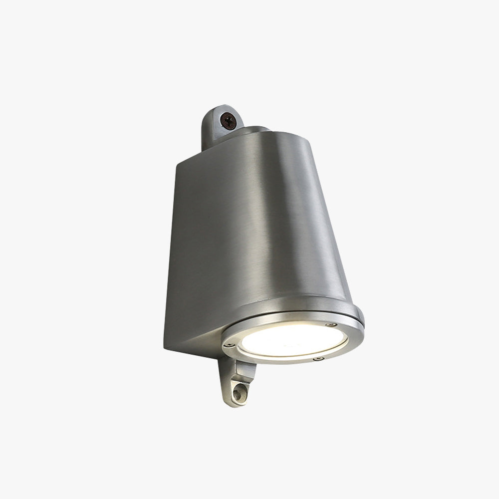 Ray Industrial Metal Bell Shaped Indoor Wall Lamp, Black/Grey/Coppery/Aluminum - Neutral Decor
