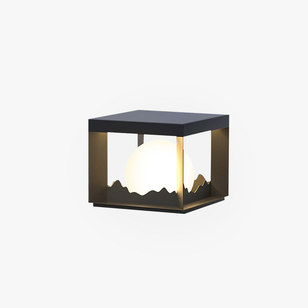 Ray Modern Mountain Metal Outdoor Lamp, Warm Light - Neutral Decor