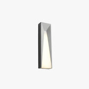 Ray Modern Rectangular Metal Outdoor Wall Lamp, Black/White - Neutral Decor