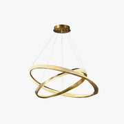 Arisha Minimalist Ring Spiral Shape Pendant Light,Gold - Neutral Decor