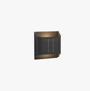 Ray Modern Solar Up Down Metal Outdoor Wall Lamp, Balck - Neutral Decor