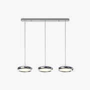 Arisha Minimalist Circular Metal Pendant Light,Silver/Gold/Rose Gold - Neutral Decor