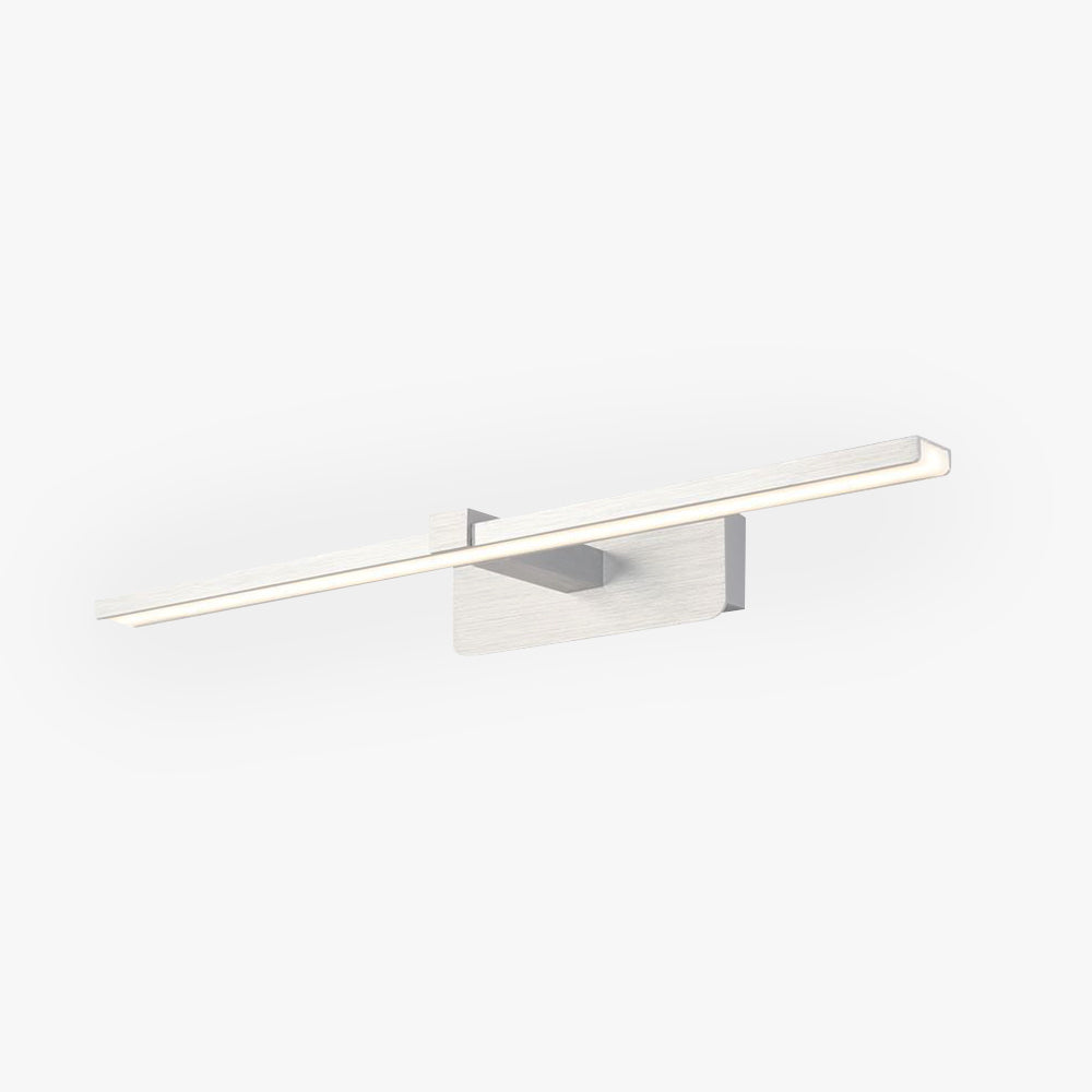 Arisha Nordic Linear Acrylic Mirror Front Wall Lamp, Silver - Neutral Decor