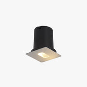 Ray Modern Metal Square/Circular Outdoor Deck/Step Light, Black - Neutral Decor