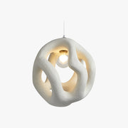 Avi Modern Metal/Resin White/Black Pendant Light - Neutral Decor