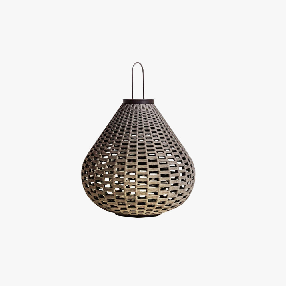 Ray Vintage Lantern Metal Floor Lamp, Brown, Outdoor - Neutral Decor