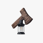 Epoch Wall Lamp Hammer Shape Vintage, Wood/Metal, Living Room - Neutral Decor