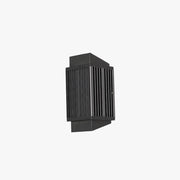 Ray Modern Round/Rectangular Metal/Acrylic Outdoor Wall Lamp, Black - Neutral Decor