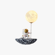 Aria Decorative Astronaut Glass/Acrylic Wall Lamp, White/Blue-White - Neutral Decor