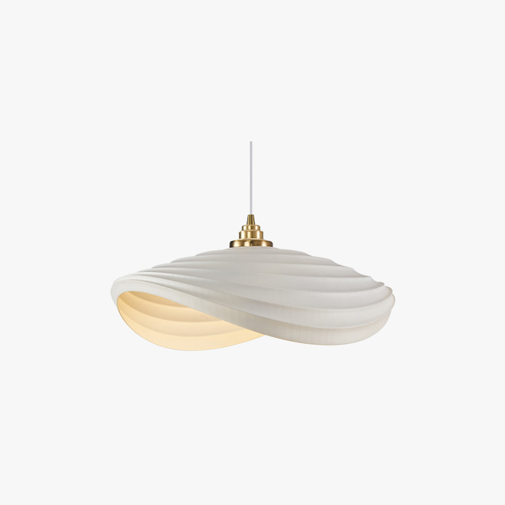 Ritta Wabi-Sabi Minimalisme Ripple Pendant Light, Resin&Metal - Neutral Decor