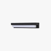 Ray Minimalist Solar Linear Acrylic Outdoor Wall Lamp, Black - Neutral Decor