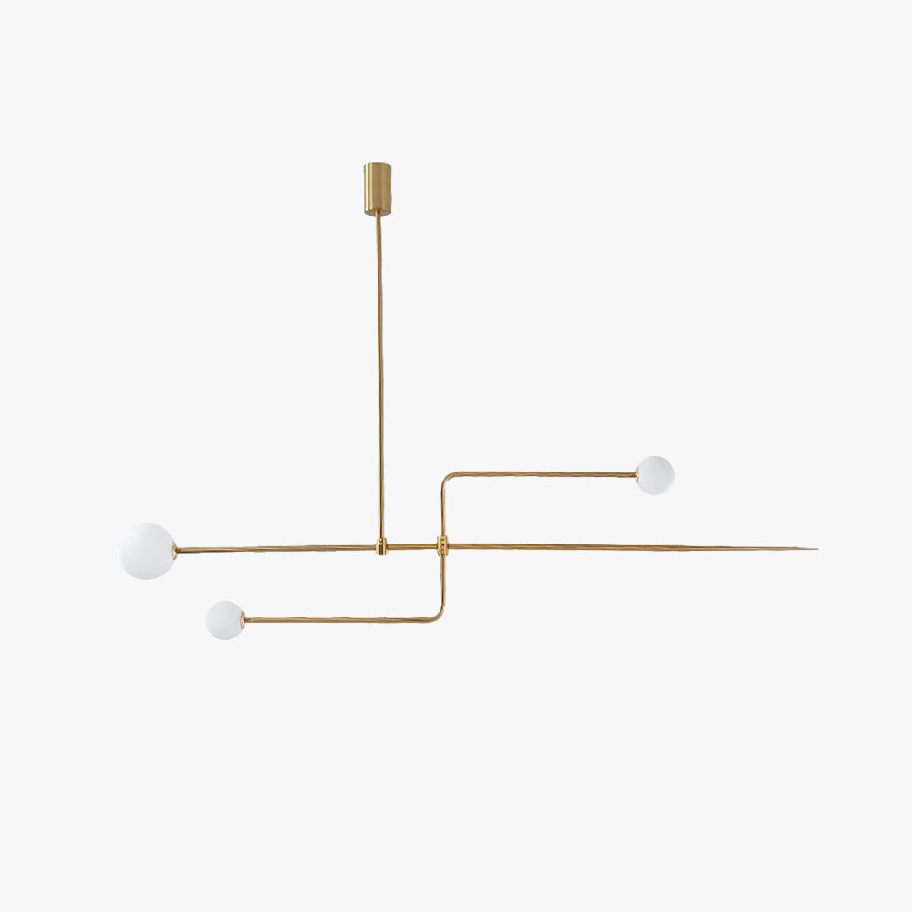 Arisha Minimalist Linear Mobile Pendant Light, Black - Neutral Decor