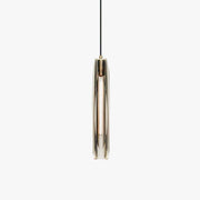 June Brass Designer Glass Pendant Lamp Smoky-Neutral Decor