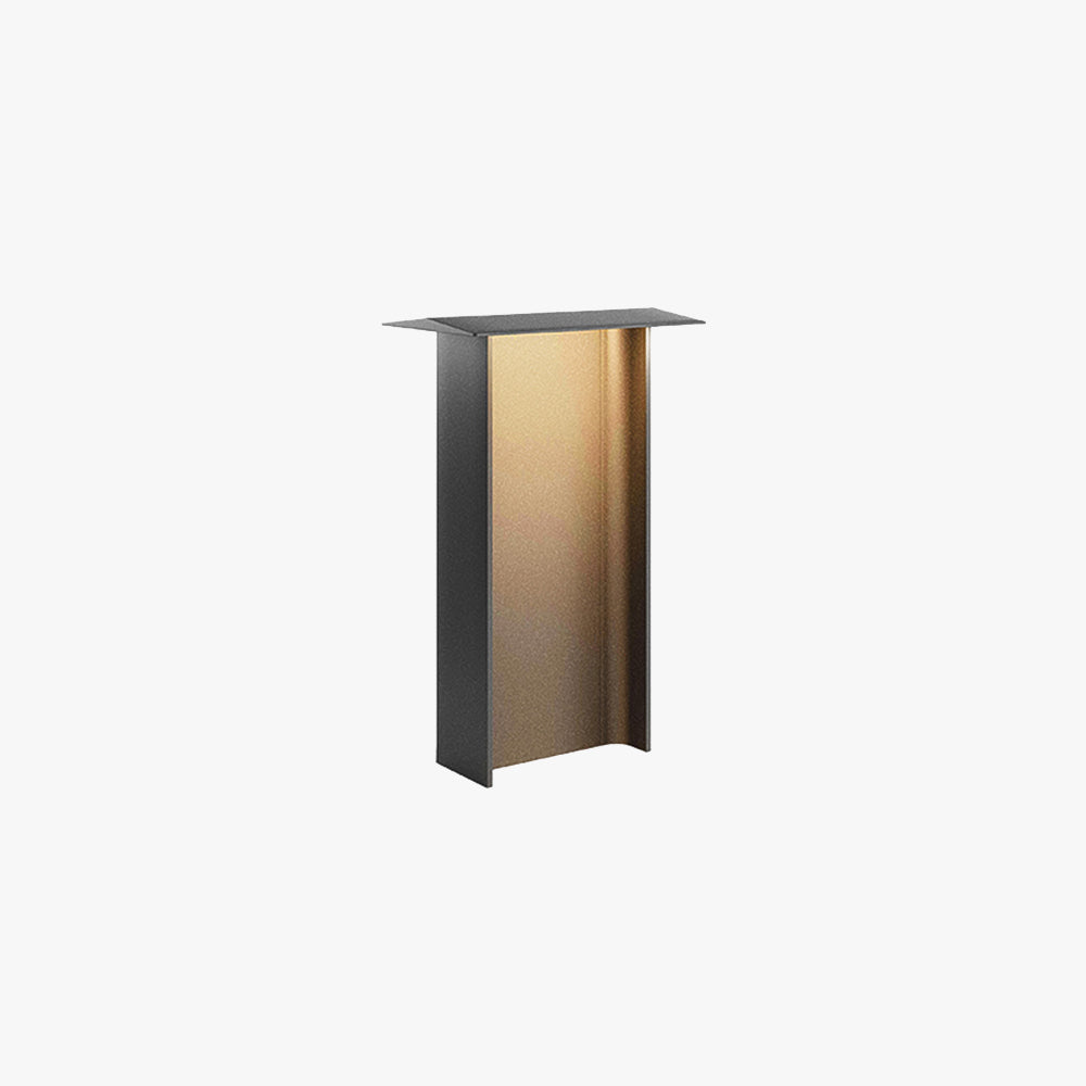 Ray Modern Metal Rectangular Solar Outdoor Path Light, Grey/Black - Neutral Decor