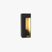 Ray Minimalist Waterproof Cuboid Rechargeable/Solar Lamp de Table, Black/White - Neutral Decor