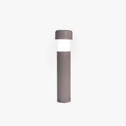 Ray Modern Metal Cylindrical Outdoor Path Light, Grey - Neutral Decor