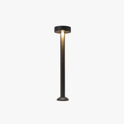 Ray Modern Metal Frisbee Shaped Lampholder Outdoor Path Light, Black - Neutral Decor