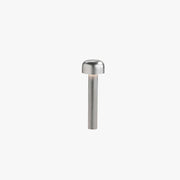 Ray Modern Metal Mushroom Shaped Outdoor Path Light, Silver/Black - Neutral Decor