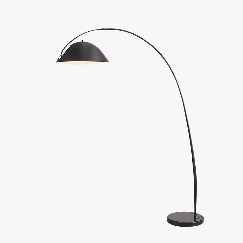 Avi Modrn Fishing Rod Metal Floor Lamp, Black - Neutral Decor