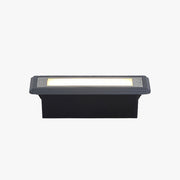 Ray Modern Rectangular Outdoor Deck/Step Light, Black - Neutral Decor