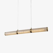Gevrel Minimalist Alabaster Linear Pendant Light-Neutral Decor