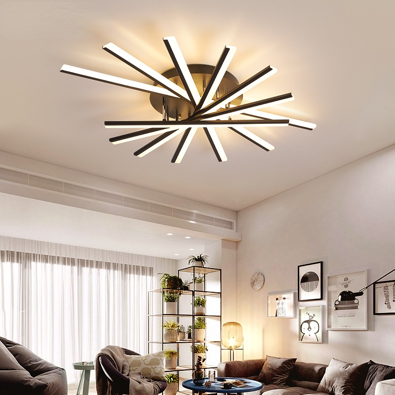 Arisha Linear Flush Mount Ceiling Light, 4 Colour - Neutral Decor