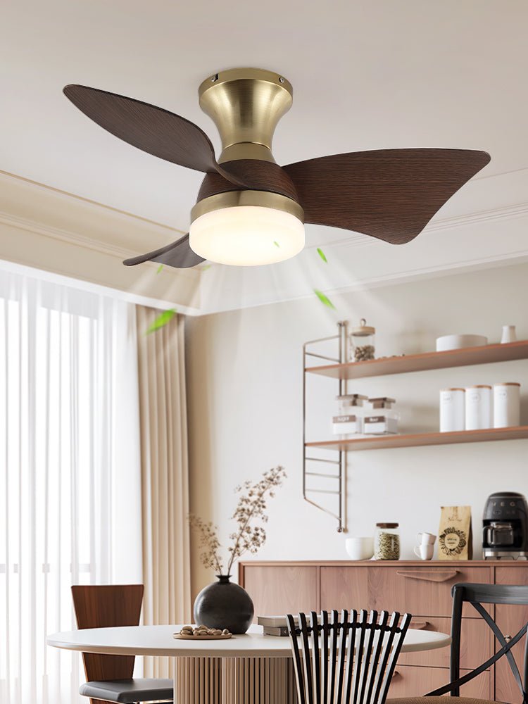 Aureon Modern Wood Ceiling Fan Light-Neutral Decor