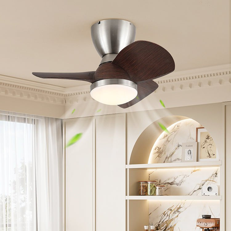 Elora Minimalist Brass Wood Ceiling Fan Light-Neutral Decor