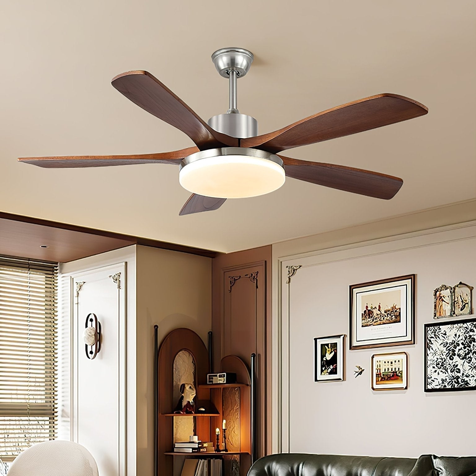 Orvian Modern Wood Ceiling Fan Light-Neutral Decor