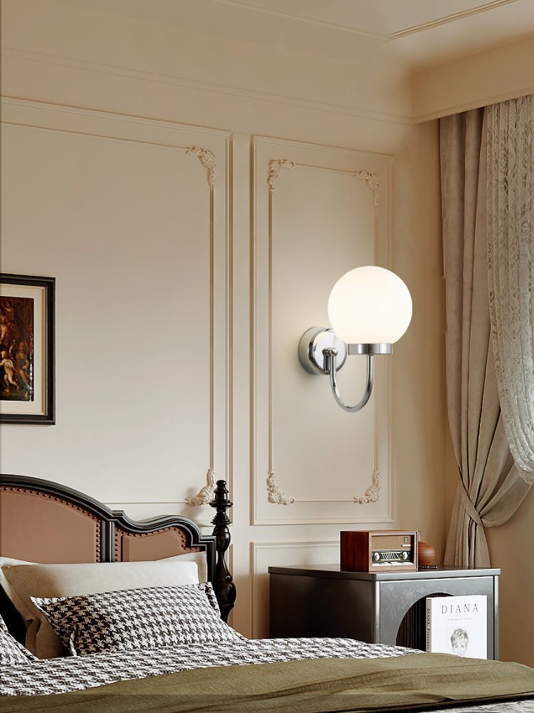 Varnys Chrome Wall Sconce-Neutral Decor