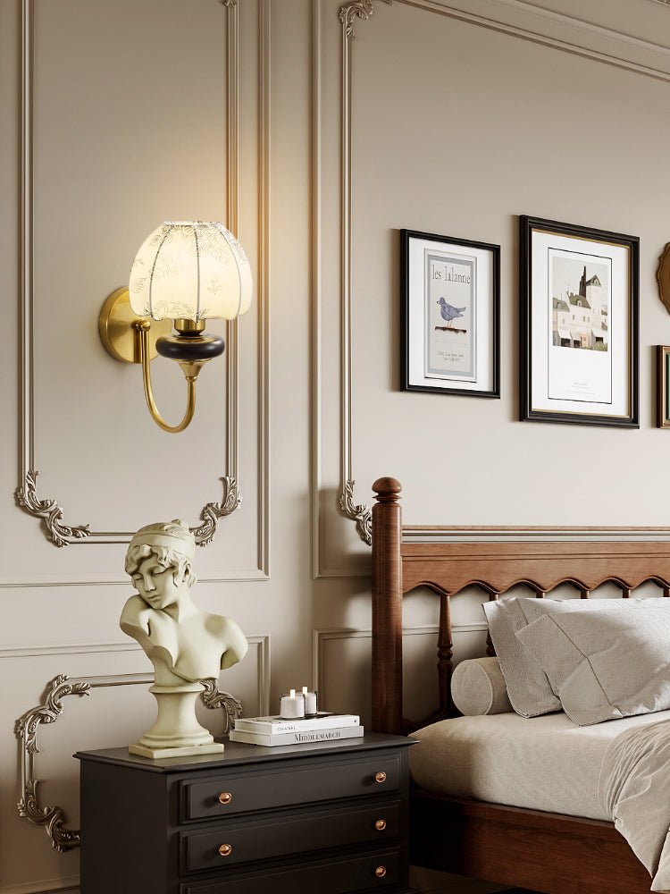 Zorvyn Floral Wall Sconce-Neutral Decor