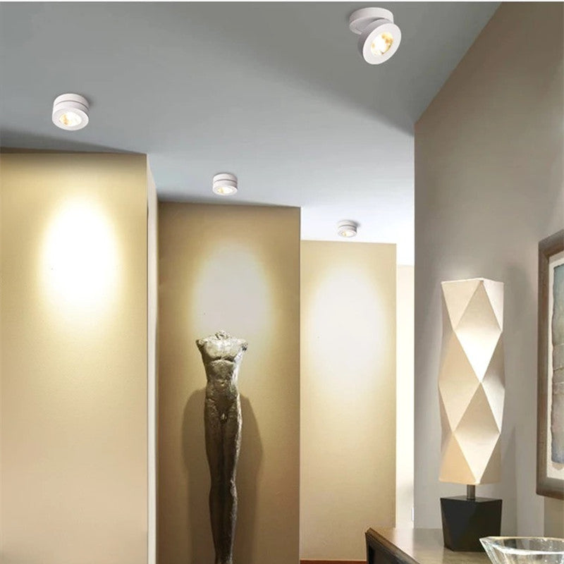 Arisha Modern Ceiling lighting Round, Novak Flush Mount, White/Black, Kitchen - Neutral Decor