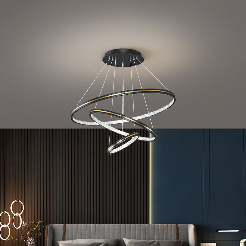 Arisha LED Rings Adjustable Pendant Light For Living Room &Dining Room - Neutral Decor