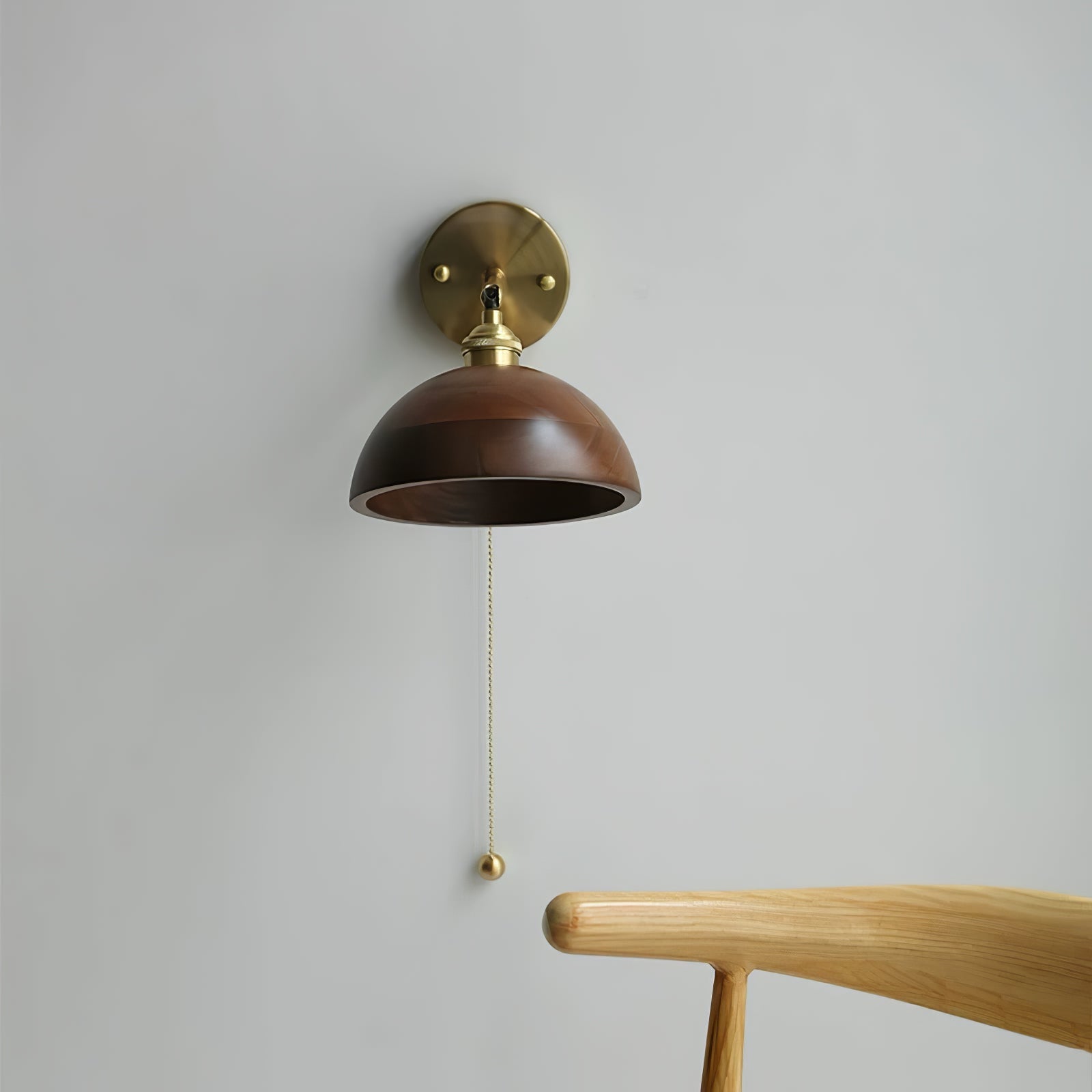 Rasen Vintage Wood Wall Lamp-Neutral Decor