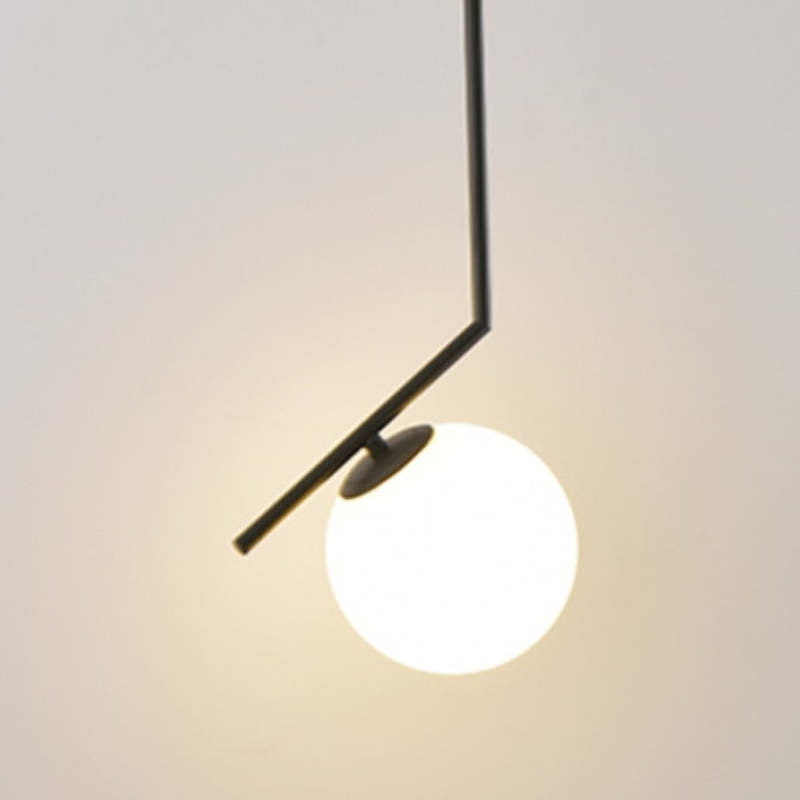 Arisha Modern Globe Metal/Glass Pendant Light, 3 Style - Neutral Decor