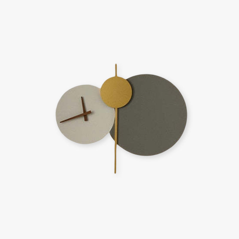 Arisha Modern Clock Metal Painted Wall Light LED Light Bedroom - Neutral Decor