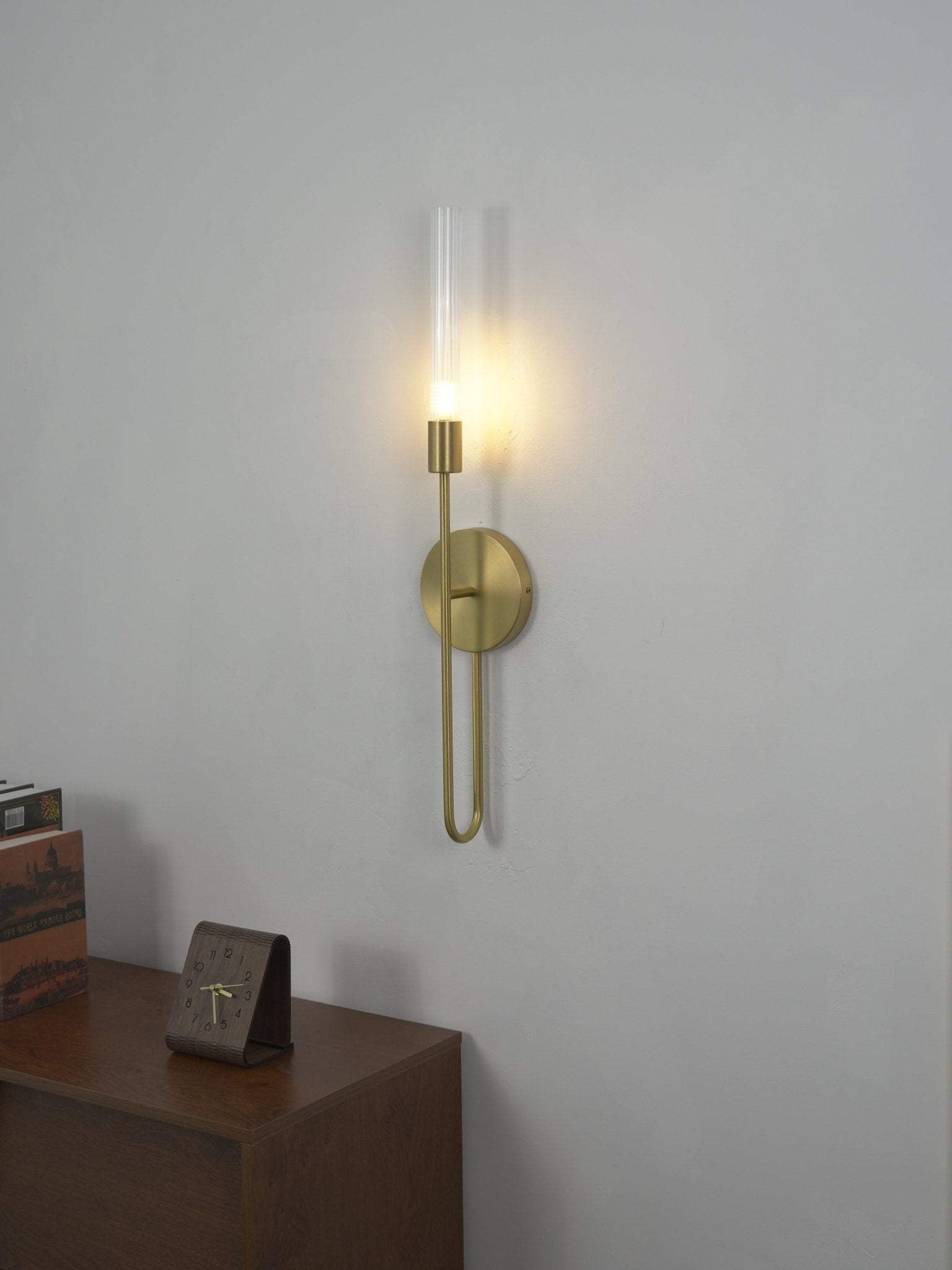 Zedro Slim Glass Indoor Wall Lamp-Neutral Decor