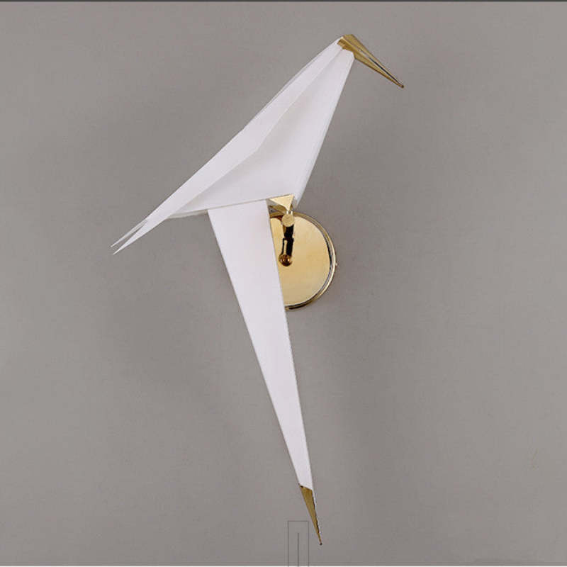 Arisha Wall Lamp Bird Vintage/Art-Deco, Metal/Acrylic, Bedroom - Neutral Decor