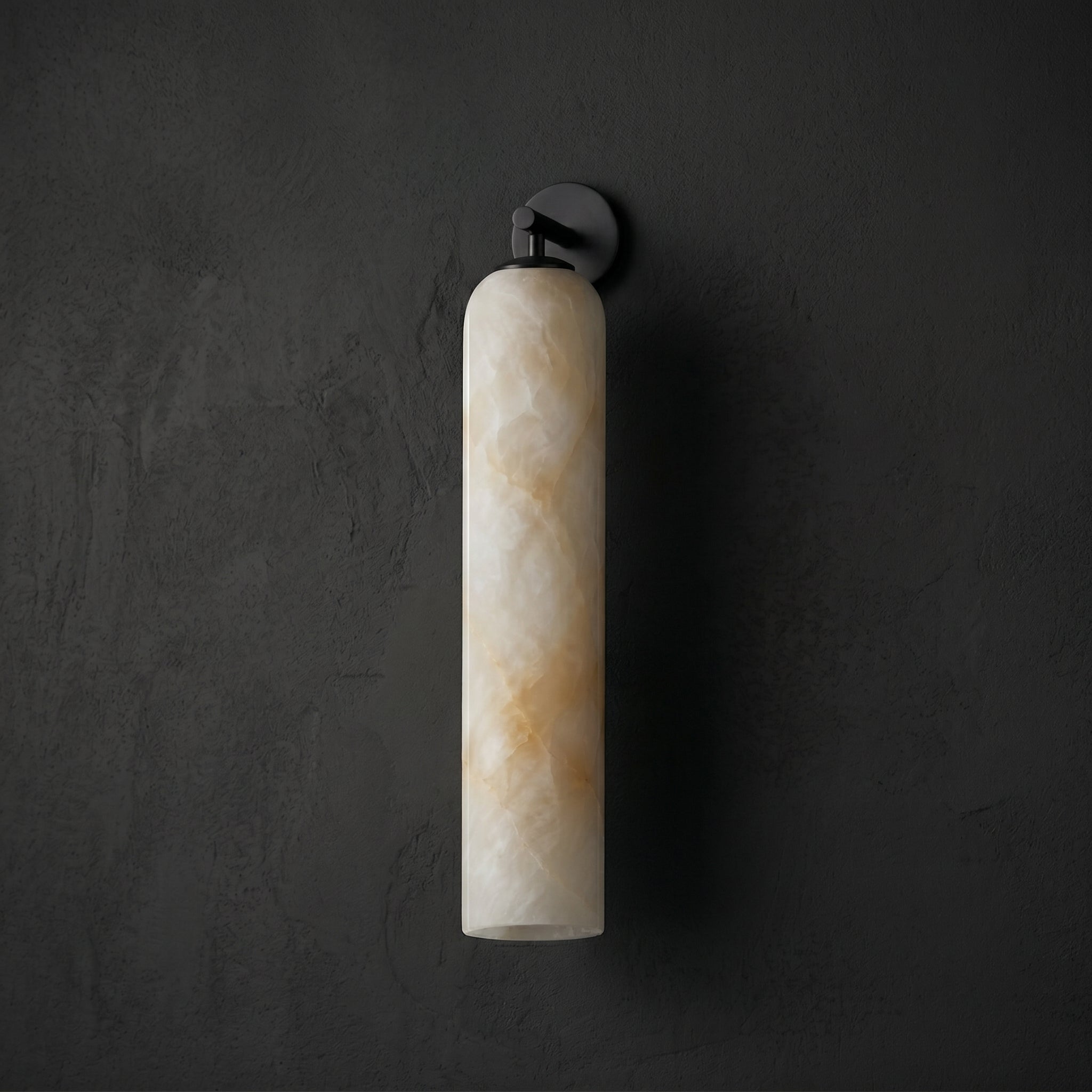 Tube Alabaster Wall Sconce-Neutral Decor
