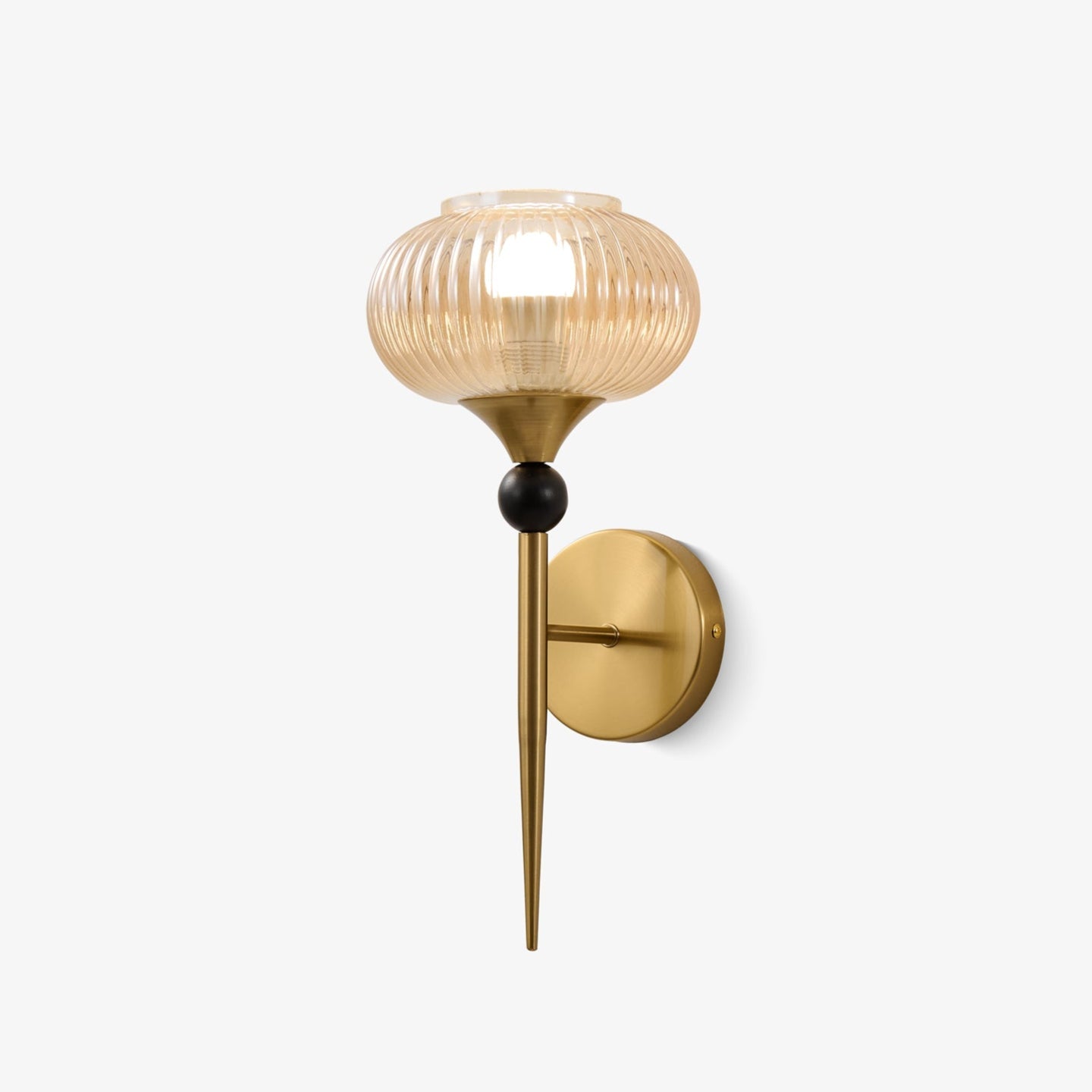Thyr Ribbed Wall Sconce-Neutral Decor