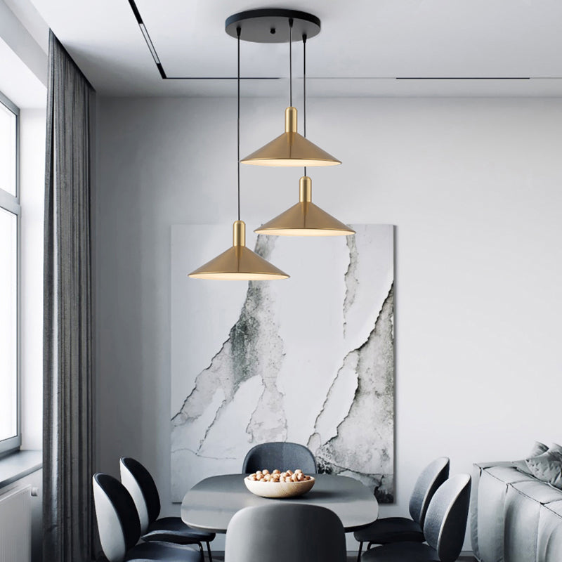 Aria Vintage Umbrella Monochrome Pendant Light - Neutral Decor