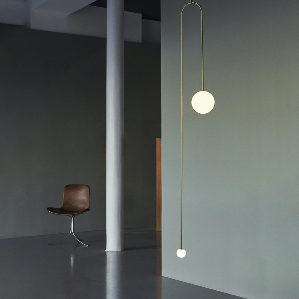 Arisha Minimalist Linear Mobile Pendant Light, Black - Neutral Decor