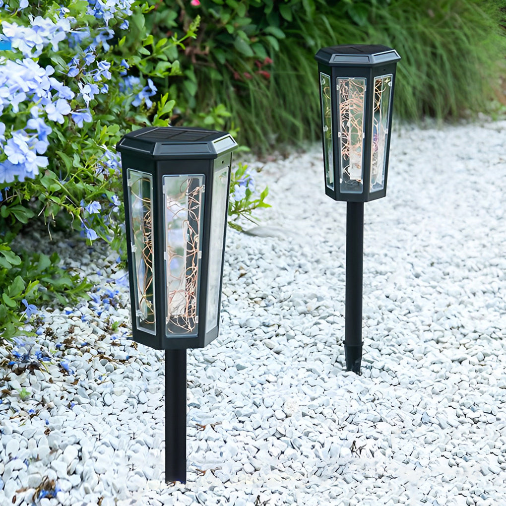 Beaice Hexagonal LED String ABS Outdoor Lawn Lights