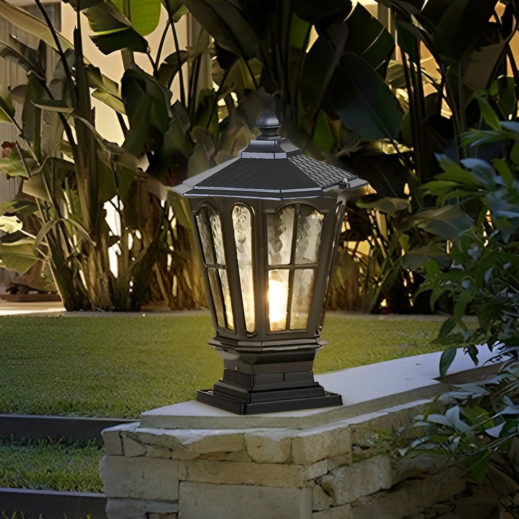 Alison Retro Pavilion LED Outdoor Fence Post Lights