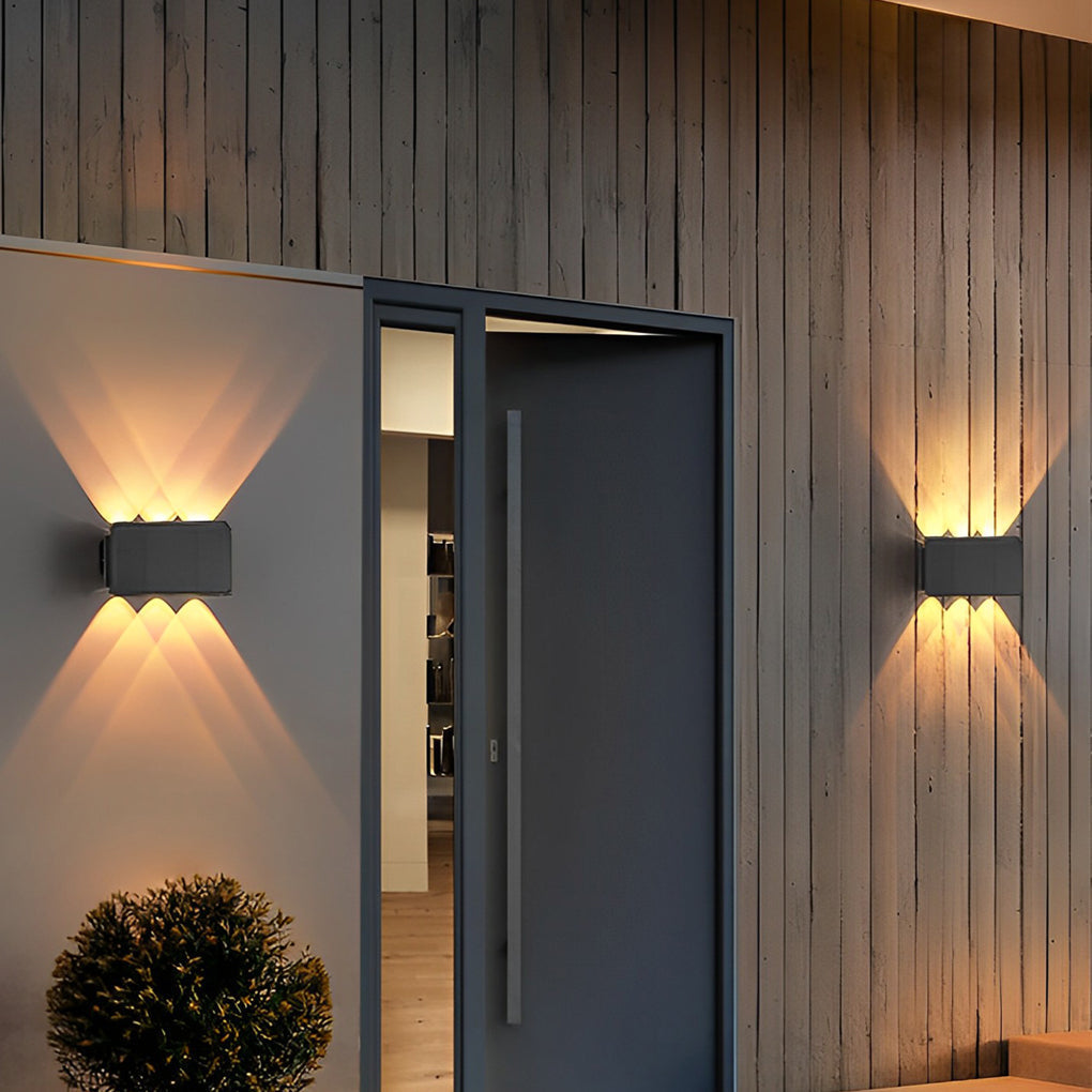 Genevieve Modern Minimalist Solar Outdoor Wall Lamp