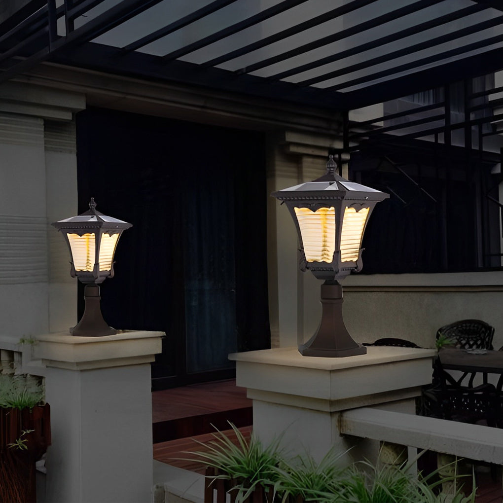 Kayy Ornate Vintage Elegant Outdoor Lawn Lamp