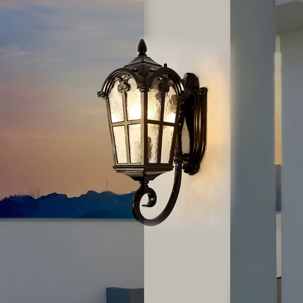 Evaner Vintage Lantern Retro Outdoor Wall Lamp