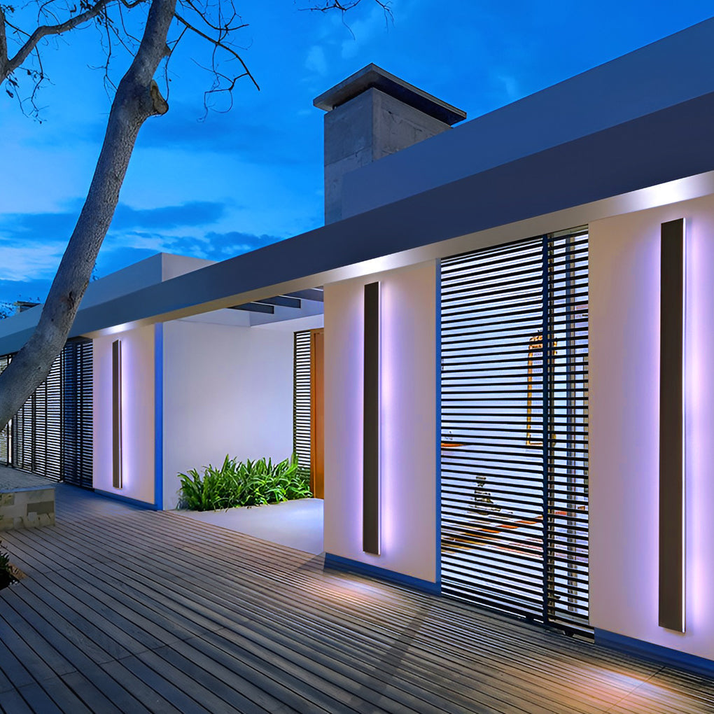 Melin Long LED RGB Linear Outdoor Wall Light