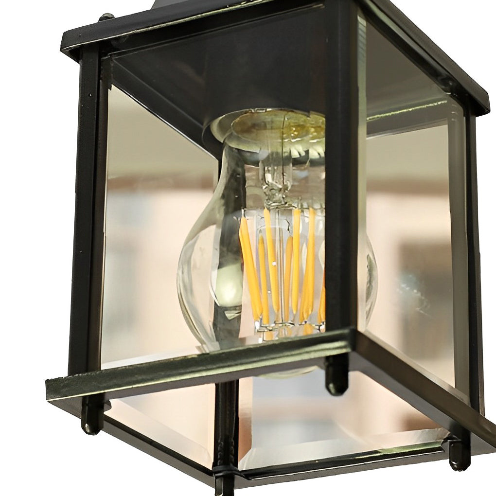 Alma Square Modern Glass Outdoor Pendant Lights